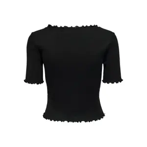 Kurzärmeliges Button-Down-Oberteil für Frauen Only onllaila image-4