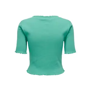 Women's short sleeve button down top Only onllaila image-1