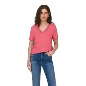Women's short sleeve v-neck top Only onlfree life image-1