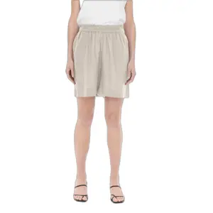 Short en mélange de lin taille haute femme Only Tokyo image-1