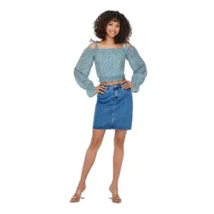 Langärmeliges Damen-Crop-Top Only onlstar image-1