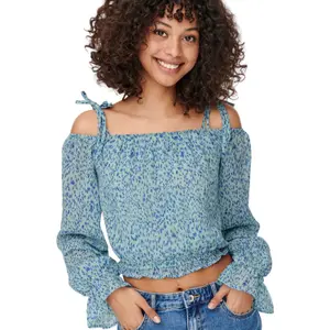 Langärmeliges Damen-Crop-Top Only onlstar image-4