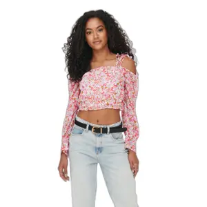 Langärmeliges Damen-Crop-Top Only onlstar image-2