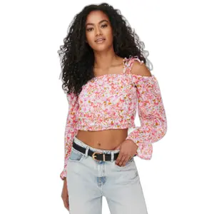 Langärmeliges Damen-Crop-Top Only onlstar image-3