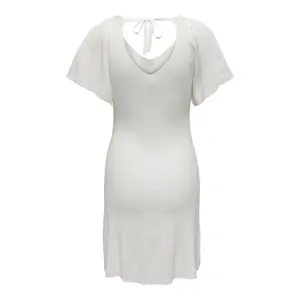 Vestido de punto con cuello de pico para mujer Only Leelo image-4