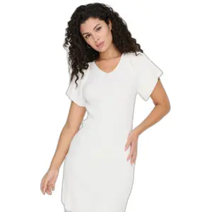 Vestido de punto con cuello de pico para mujer Only Leelo image-5