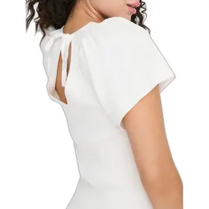 Vestido de punto con cuello de pico para mujer Only Leelo image-6