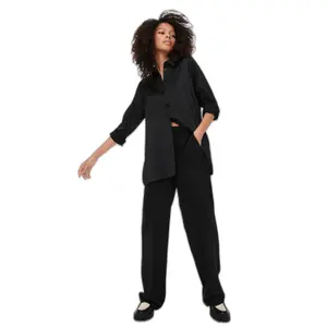 Loose woven satin shirt for women Only Onlvictoria image-3