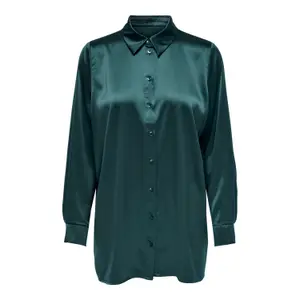 Loose woven satin shirt for women Only Onlvictoria image-0