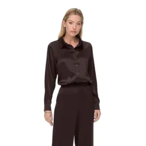 Los geweven satijnen hemd voor vrouwen Only Onlvictoria image-4