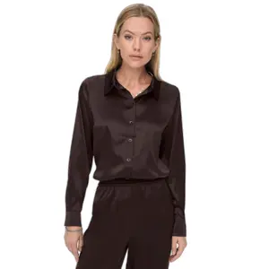 Los geweven satijnen hemd voor vrouwen Only Onlvictoria image-2