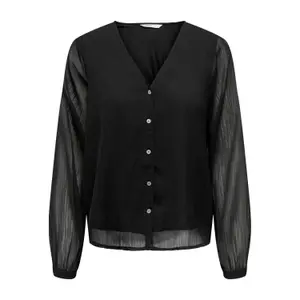 Bluse mit V-Ausschnitt Langarm, Damen Only Luna image-0