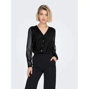 Bluse mit V-Ausschnitt Langarm, Damen Only Luna image-2