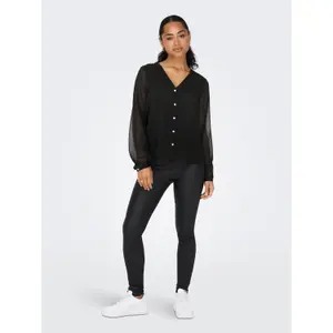 Bluse mit V-Ausschnitt Langarm, Damen Only Luna image-3