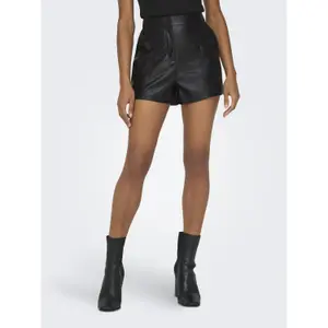 Short faux leather women’s shorts Only Tricia image-1