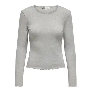 Dames-T-shirt met lange mouwen Only Carlotta image-0