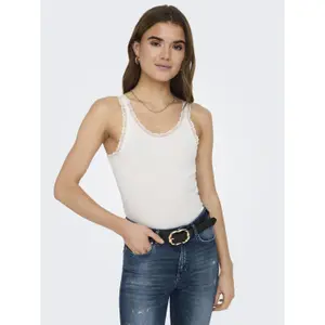 Camiseta de tirantes mujer Only Sharai Lace image-1
