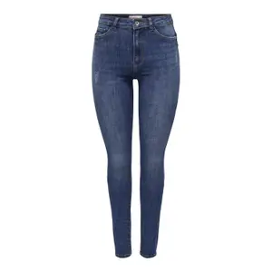 Calças de ganga skinny de cintura alta para mulher Only Rose image-0
