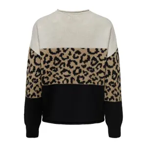 Jersey de cuello redondo para mujer Only Jade Animal image-2