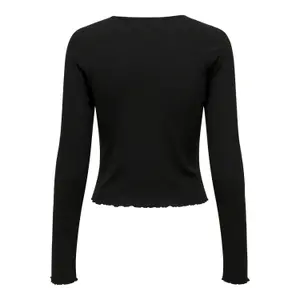 Camiseta de mujer de manga larga y cuello redondo Only Emma image-4