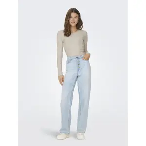 Camiseta de mujer de manga larga y cuello redondo Only Emma image-2