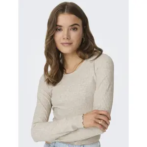 Camiseta de mujer de manga larga y cuello redondo Only Emma image-4