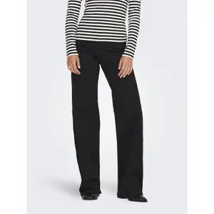 Calças de ganga de cintura alta para mulher Only Madison Blush SOO796 Wide image-1