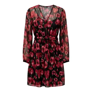 Women's long sleeve v-neck dress Only Onlmarise Lurex CS Ptm image-0