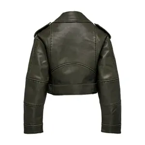 Leather jacket woman Only Onlella Biker Otw image-1