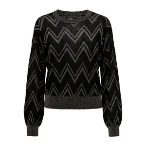 Pull manches longues femme Only Onlnicole Life Glitter Knt image-0
