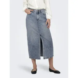 Jeansrock Frau Only Onlayoe HW Front Slit Midi image-1