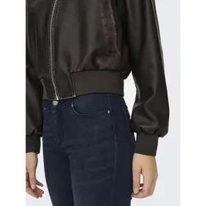 Jakke i imiteret læder til kvinder Only Jane image-6