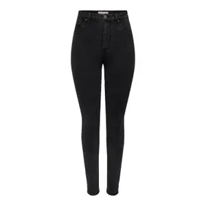 Calças de ganga skinny de cintura alta para mulher Only Rose image-0