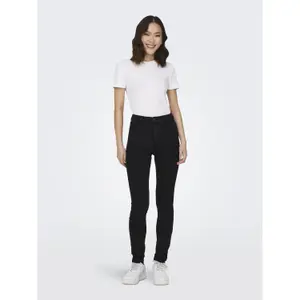Calças de ganga skinny de cintura alta para mulher Only Rose image-1