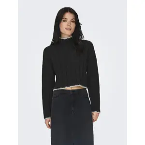 Pull à col roulé femme Only Chick Stitch image-1