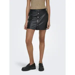 High-waisted leather skirt for women Only Amazing-Liora image-1