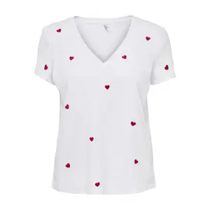 Damska koszulka v-neck Only Ketty Life