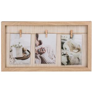 Ramme til 3 fotos med træclips OOTB