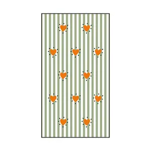 Serviette papier rectangle rayure cœur Opjet (x15) image-0