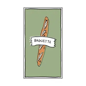 Rechteckige Baguette-Papierserviette Opjet (x15) image-0