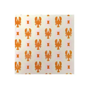 Papieren servet met homard print Opjet (x20)