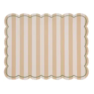 Striped rectangular table set Opjet Roméo image-0