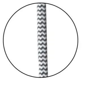 Hängeleuchte Pendelhülse Kabel Stoff Opjet image-1