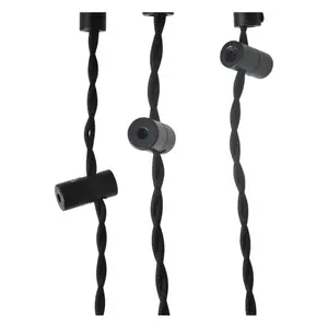 Hängeleuchte Fassung verdrilltes Kabel Rosette Opjet image-2