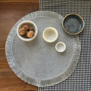 Tischset rund Fransen Opjet image-2