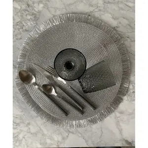 Tischset rund Fransen Opjet image-3
