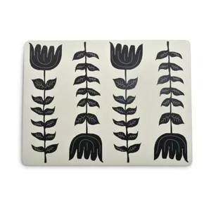 Rechthoekige placemat met bloemen Opjet image-0