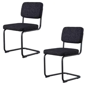 Capsule chair with boucle fabric legs Opjet image-1