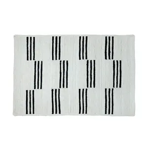 Striped jute rug Opjet image-0