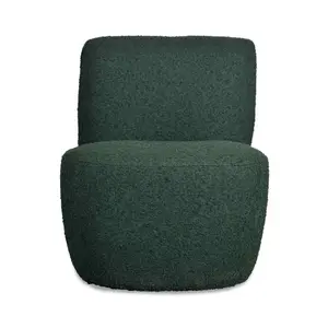 Eve curly fabric armchair Opjet image-1